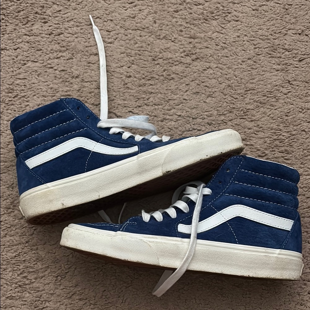 Vans Blue and White High-Tops